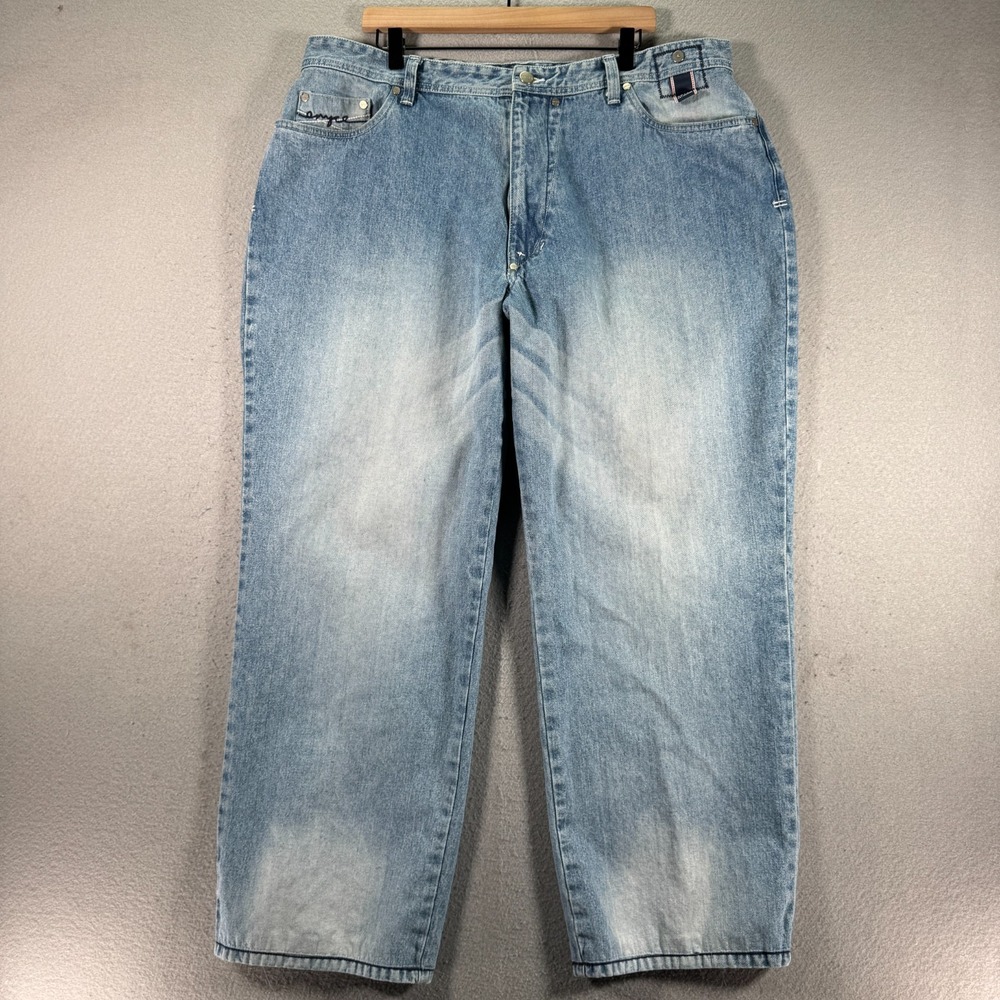 Vintage Enyce Jeans‎ Mens 40 Blue Light Wash Baggy Classic Denim Sportswear Y2K